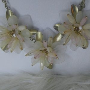 Gold floral necklace
